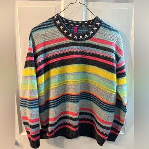 Zaket & Plover Women’s Colorful Striped Sweater